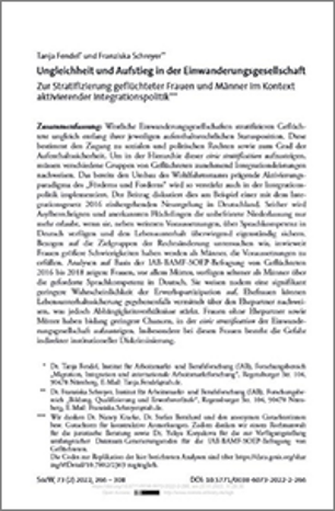 Titelseite der Publikation: Ungleichheit und Aufstieg in der Einwanderungsgesellschaft