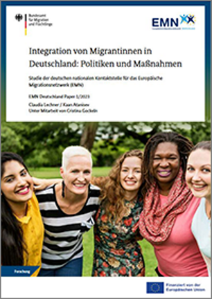 Titelseite der Studie: Integration von Migrantinnen in Deutschland: Politiken und Maßnahmen