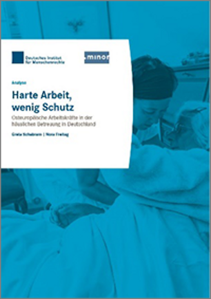 Titelseite der Publikation: Harte Arbeit, wenig Schutz