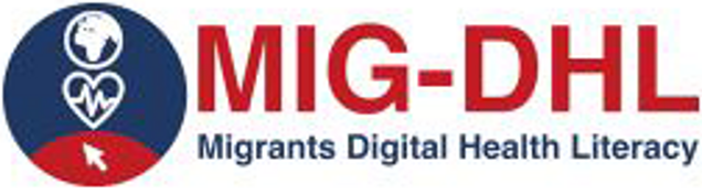 Logo „Migrants Digital Health Literacy“ (MIG-DHL)