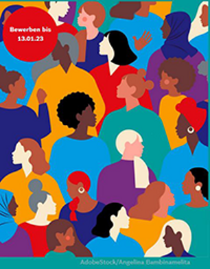 Titelseite der Ausschreibung 2022: Geflüchtete Mütter stärken